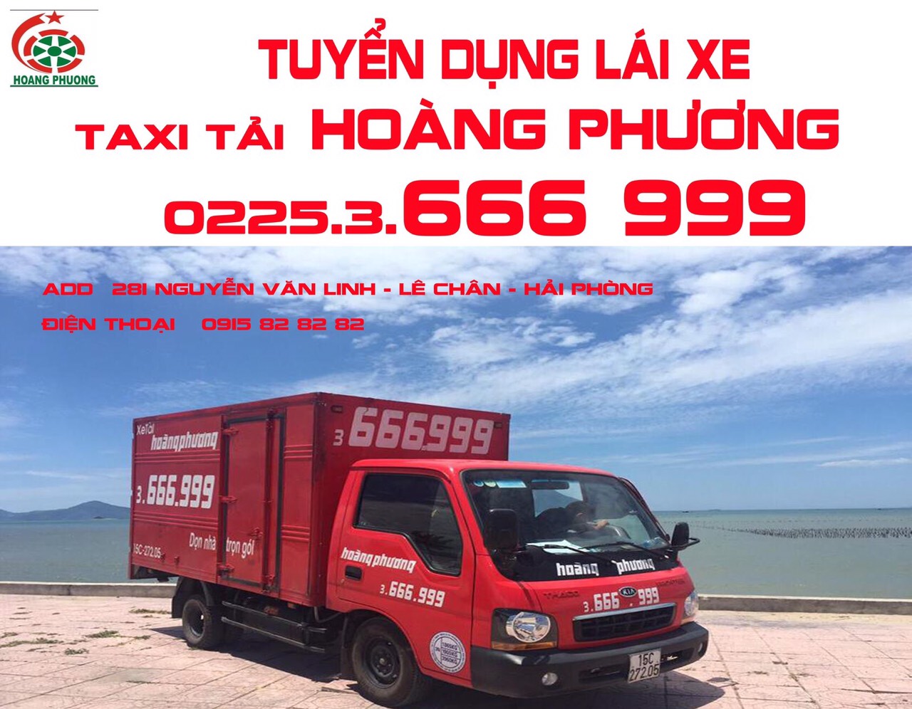 Taxi tải Hải Phòng Hoa Vinh Nhanh chóng An toàn Giá rẻ