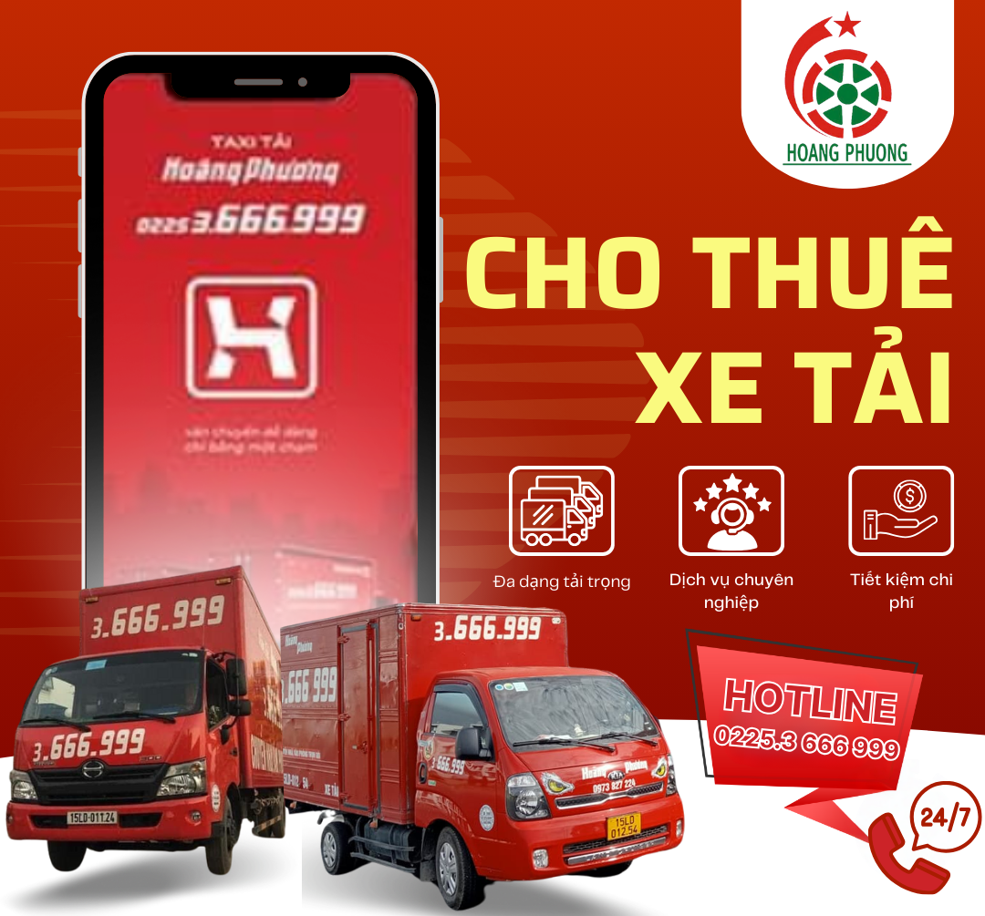 Taxi Tải Hoàng Phương - Cho thuê xe tải uy tín số 1 Hải Phòng