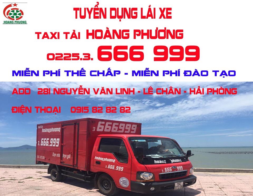 Taxi tải Hoàng Phương tuyển dụng lái xe